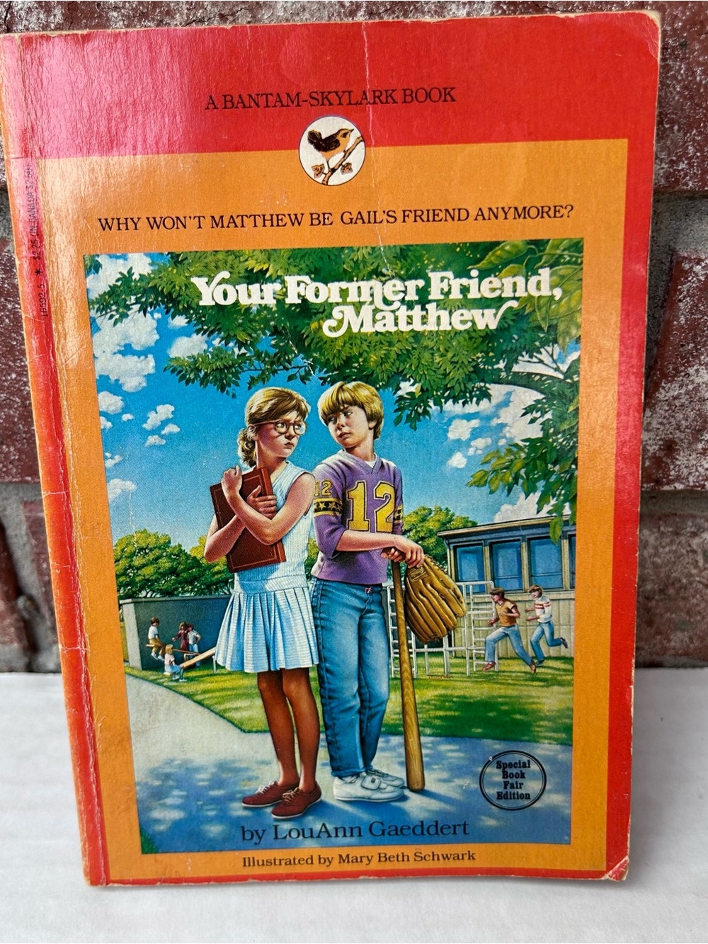 Your Former Friend Matthew LouAnn Gaeddert Vintage Paperback 1984 0553153455